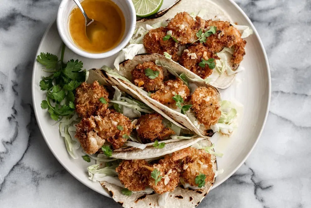 Crispy Coconut Shrimp Tacos Crispy Coconut Shrimp Tacos